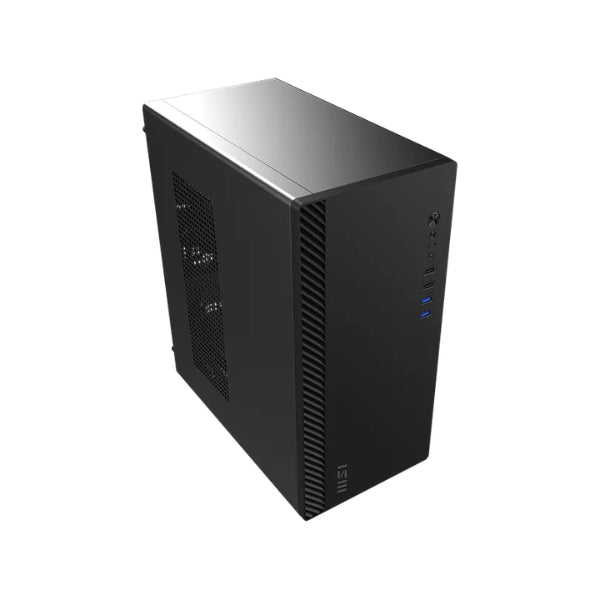 Case - MSI - Pro - Shield - M100P - Mid - Tower - Micro - ATX - Oficina - 1x - Fan - 120mm - USB - Audio - Negro