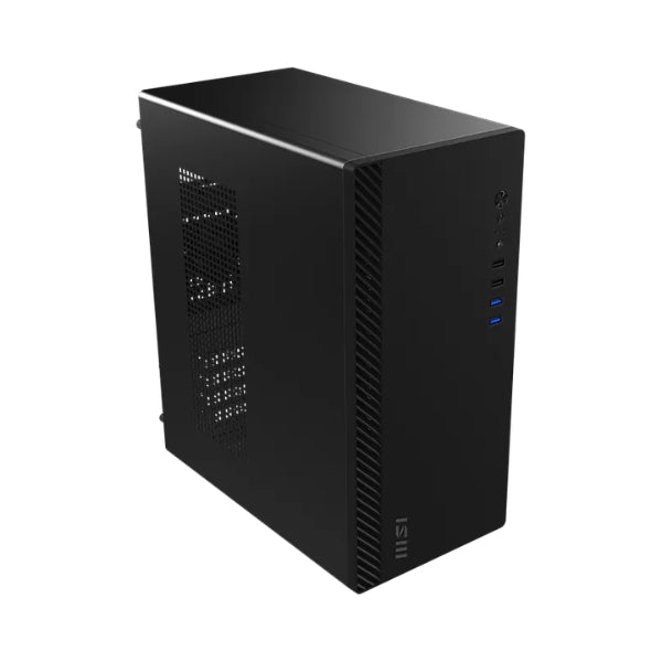 Case - MSI - Pro - Shield - M100P - Mid - Tower - Micro - ATX - Oficina - 1x - Fan - 120mm - USB - Audio - Negro