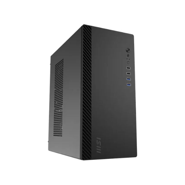 Case - MSI - Pro - Shield - M100P - Mid - Tower - Micro - ATX - Oficina - 1x - Fan - 120mm - USB - Audio - Negro