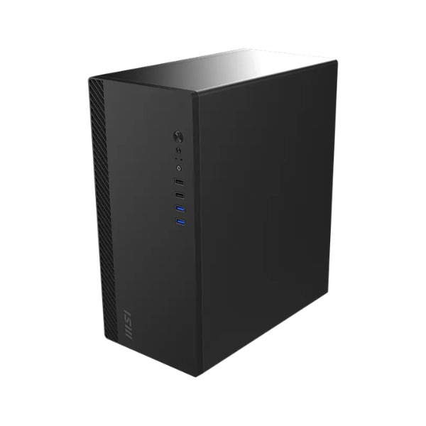 Case - MSI - Pro - Shield - M100P - Mid - Tower - Micro - ATX - Oficina - 1x - Fan - 120mm - USB - Audio - Negro