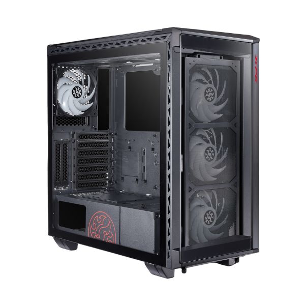 Case-XPG-BATTLECRUISER-Negro-Mini-ITX-FAN-LED-Panel-Vidrio-Templado-diagonal