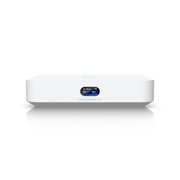 Cloud-Gateways-Ubiquiti-Cloud-Gateway-Max-Compact-2,5G,-30+-dispositivos-UniFi300+-clientes-y-512GB-SSD-de-almacenamiento