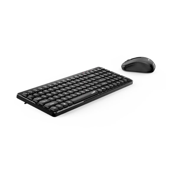 Combo - Teclado - Mouse - Genius - Luxemate Q8100 - Inalámbrico - USB - Español - 1200DPI - 3 Botones Multimedia - Negro - 31340019401