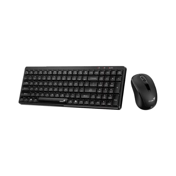 Combo - Teclado - Mouse - Genius - Luxemate Q8100 - Inalámbrico - USB - Español - 1200DPI - 3 Botones Multimedia - Negro - 31340019401