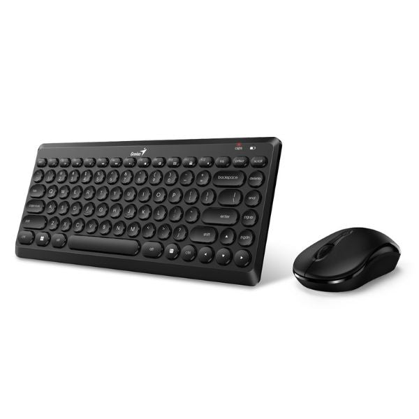 Combo Teclado y Mouse Genius RS2 LuxeMate Q8000 - Inalámbrico 2.4GHz - Negro