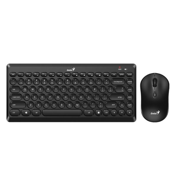 Combo Teclado y Mouse Genius RS2 LuxeMate Q8000 - Inalámbrico 2.4GHz - Negro