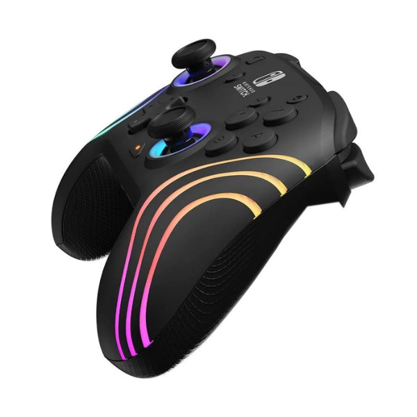 Control - Gaming - Afterglow - Wave - Wireless - Pro - Controller - Switch - Switch - OLED - RGB - Motion - Controls - Programable - 500-252-BK - Negro