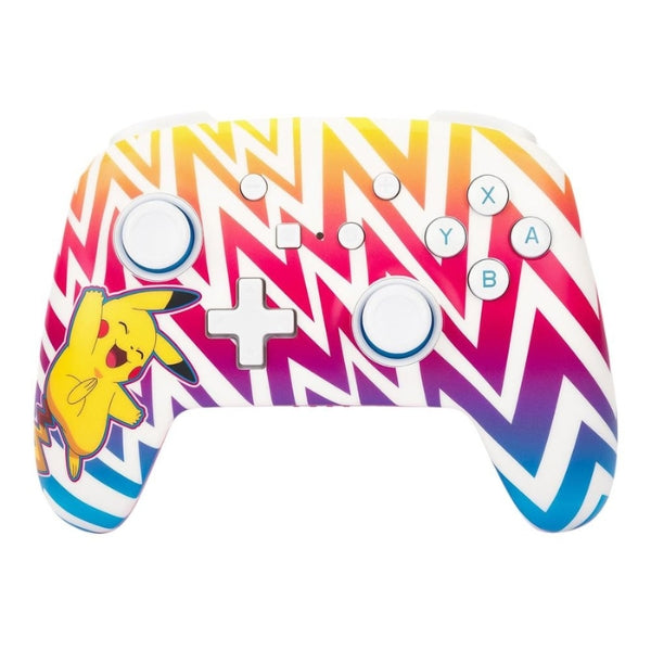 Control - Gaming - PowerA - Enhanced - Controller - Pikachu - Vibrant - Cableado - Switch - Switch - Lite - Switch - OLED - PC - 3.5mm - Botones - Programables - NSGP0262-01 - Blanco - Morado
