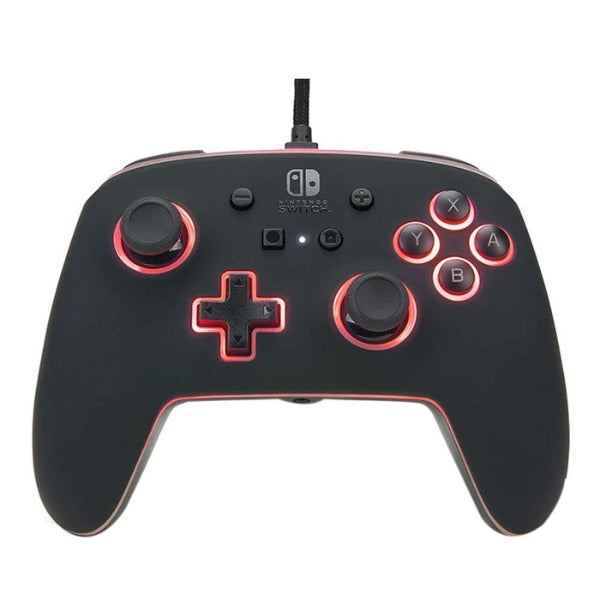 Control - Gaming - PowerA - Spectra - Enhanced - Wired - Controller - Cableado - Switch - LED - 3.5mm - Botones - Programables - 1510925-01 - Negro