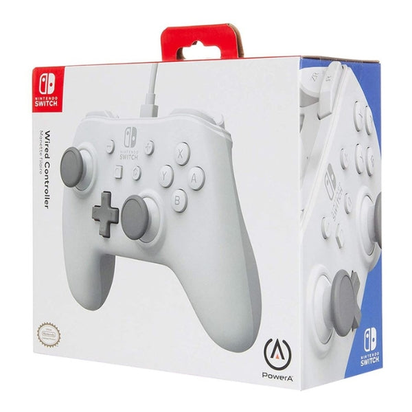 Control - Gaming - PowerA - Wired - Controller - Cableado - Switch - Switch - Lite - Dual - Motor - Vibration - Cable - Desmontable - 1517033-01 - Blanco