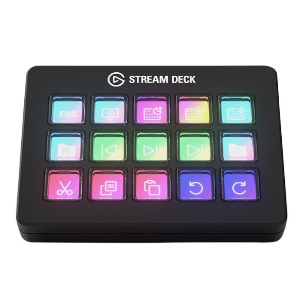 Controlador - Elgato - Stream Deck Scissor Keys Mark 2 - 15 LCD Keys - Customizable - USB-C - Mac & PC Compatible - 10GBL9901 - Negro