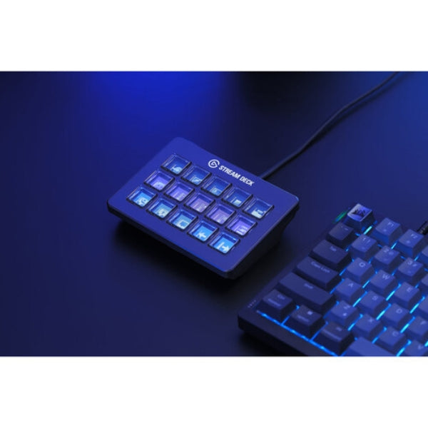 Controlador - Elgato - Stream Deck Scissor Keys Mark 2 - 15 LCD Keys - Customizable - USB-C - Mac & PC Compatible - 10GBL9901 - Negro