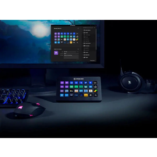Controlador - Elgato - Stream Deck XL - 32 LCD Keys - Customizable - USB-C - Mac & PC Compatible - 10GAT9901 - Negro