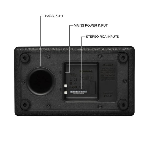 Corneta-para-hogar-Marshall-Acton-IV-Bluetooth-con-entradas-auxiliar-y-RCA-Negro