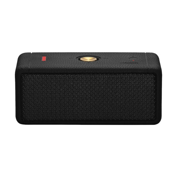 Corneta-portátil-Marshall-Emberton-II-Bluetooth-resistente-al-agua-y-polvo-con-batería-de-30-horas-Negro-y-Latón