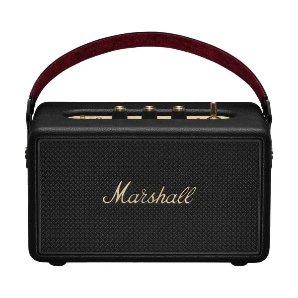 Corneta-portátil-Marshall-Kilburn-III-Bluetooth-con-entrada-auxiliar-y-batería-de-50-horas-Negro-y-Latón