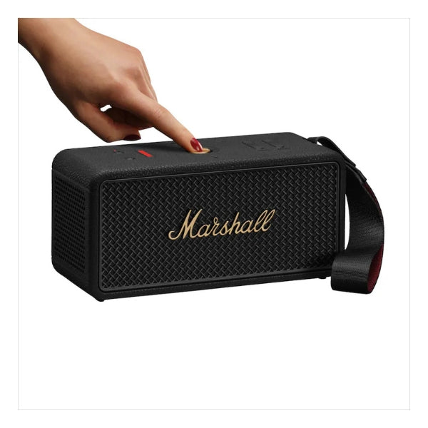 Corneta-portátil-Marshall-Middleton-II-Bluetooth-60W-resistente-al-agua-y-polvo-con-batería-de-30-horas-Negro-y-Latón