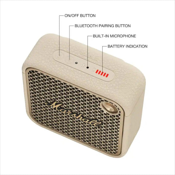 Corneta-portátil-Marshall-Willen-II-Bluetooth-resistente-al-agua-y-al-polvo-Crema