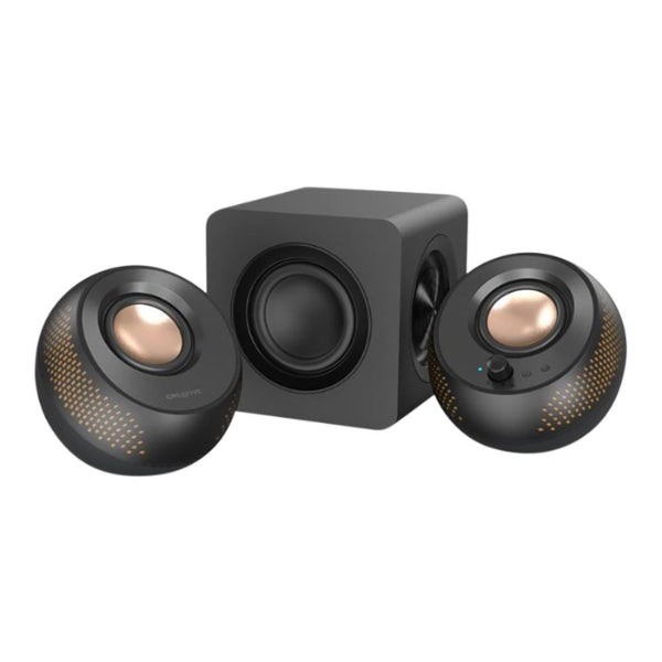 Cornetas - Creative - Pebble - X - Plus - 2.1 - Channel - USB - Type-C - Computer - Speakers - Bluetooth - RGB - Subwoofer - 3.5 - Pulgadas - 30W - RMS - 51MF0495AA000 - Negro