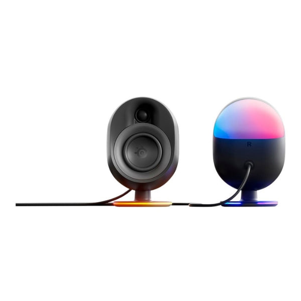 Cornetas - Gaming - SteelSeries - Arena - 9 - Illuminated - 5.1 - Channel - Desktop - Speakers - Subwoofer - 6.5 - Pulgadas - USB - Type-A - 3.5mm - Toslink - Optical - 61547 - Negro