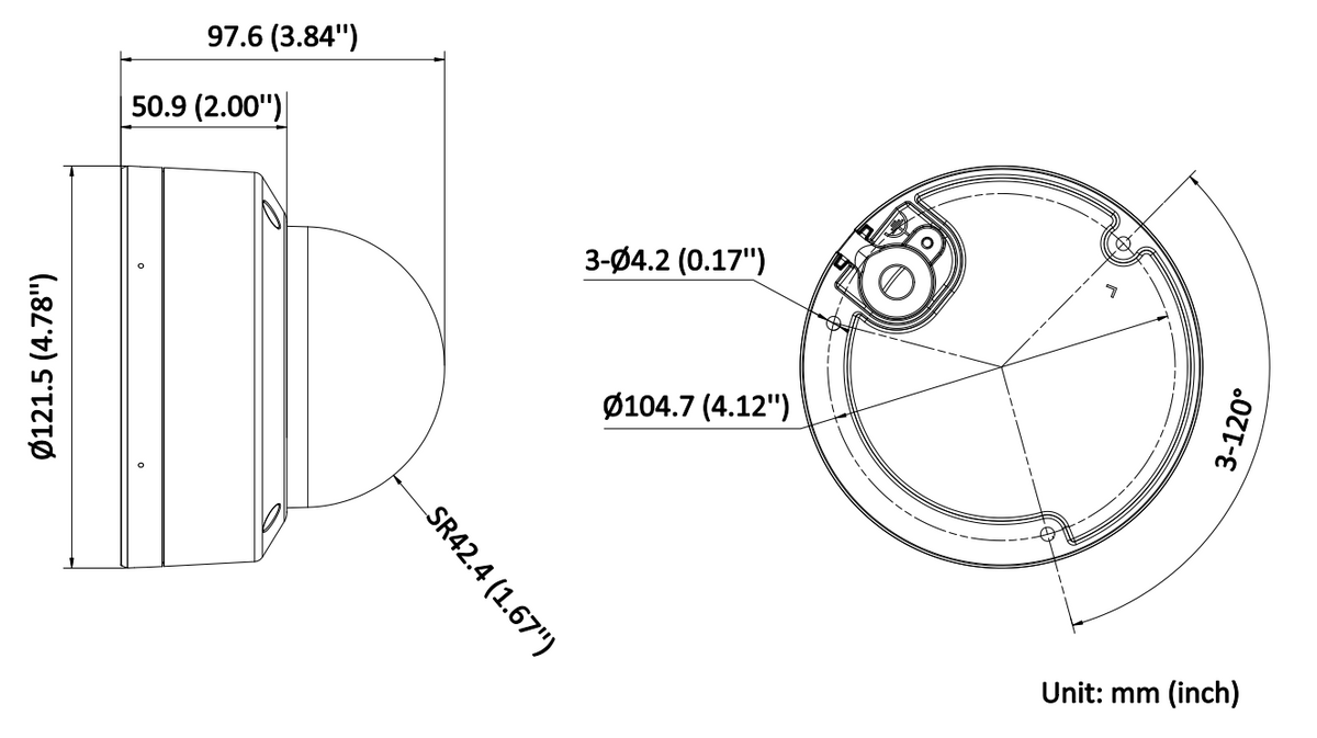 Cámara de Seguridad Hikvision - DOMO IP 6 MP - LENTE 2.8 MM - 30 MTS IR EXIR - 20 MTS LUZ BLANCA - DS-2CD1163G2-LIUF