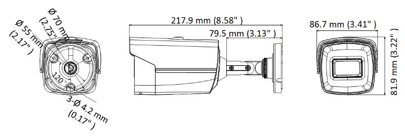Cámara de Seguridad Hikvision - Bullet TURBOHD 4K (8Megapixeles) - Gran Angular 102º - Lente 2.8 mm - Exterior IP67 - DS