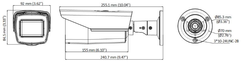 Lente para Cámara Hikvision - Bala TURBOHD 5 Megapixel - Lente Mot. 2.7 a 13.5 mm - 40 mts IR EXIR - dWDR - DS-2CE19H0T-