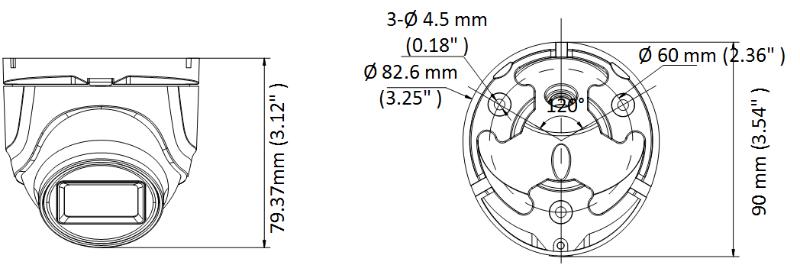 Cámara de Seguridad Hikvision - Eyeball TURBOHD 4K (8Megapixeles) - Gran Angular 102° - Lente 2.8 mm - Exterior IP67 - D