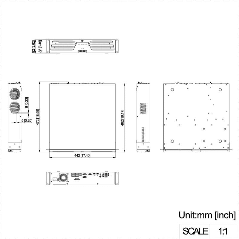 NVR Hikvision - 32 Canales IP - Soporta Cámaras con AcuSense - 8 Bahías de Disco Duro - 2 Tarjetas de Red - DS-9632NI-M8