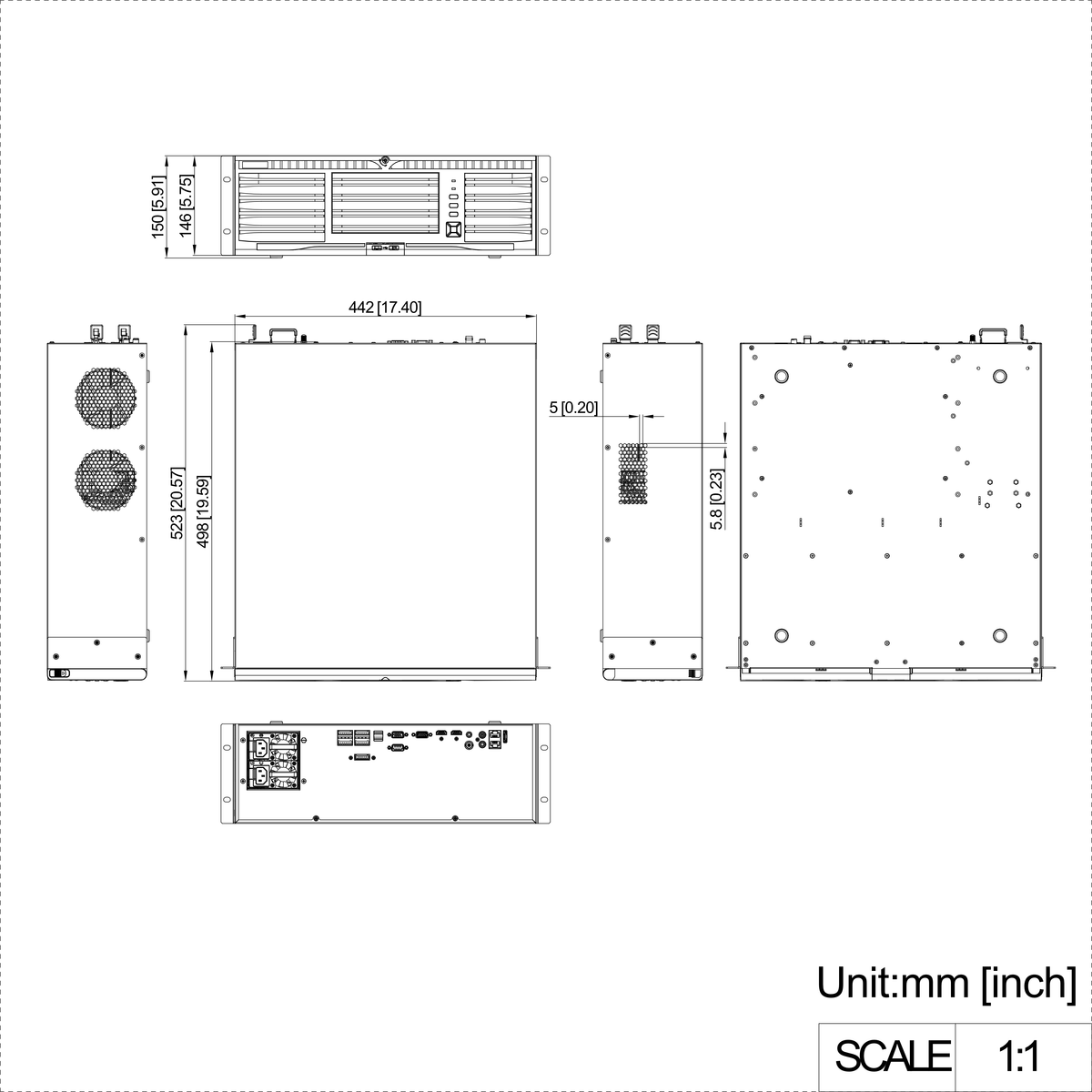 NVR Hikvision - 64 canales IP - Soporta Cámaras con AcuSense - 16 Bahías de Disco Duro - 2 Tarjetas de Red - DS-9664NI-M