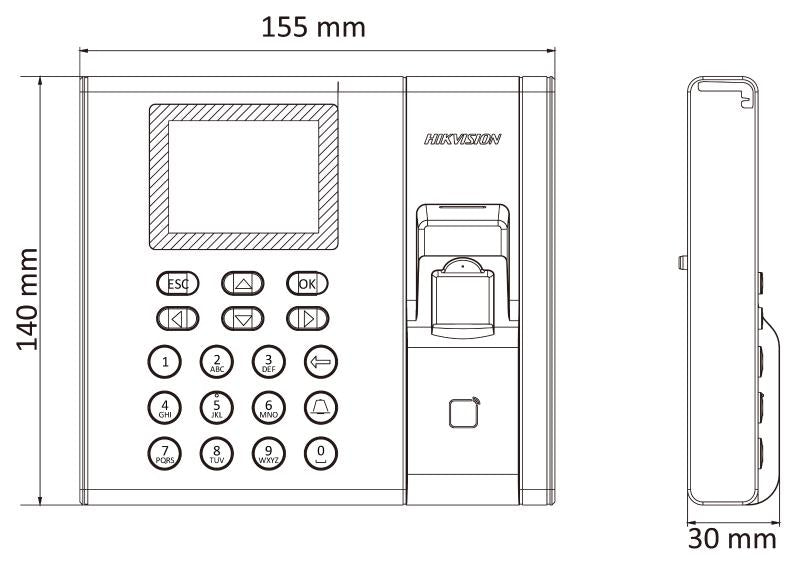 Control de Acceso Hikvision - Stand Alone - Lectura de Huella y de Tarjetas Mifare - DS-K1T8003MF