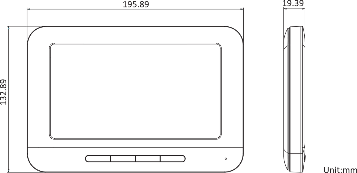 Micrófono Hikvision - Kit de Videoportero - Manos Libres con Pantalla LCD a Color de 7" - DSKIS202T
