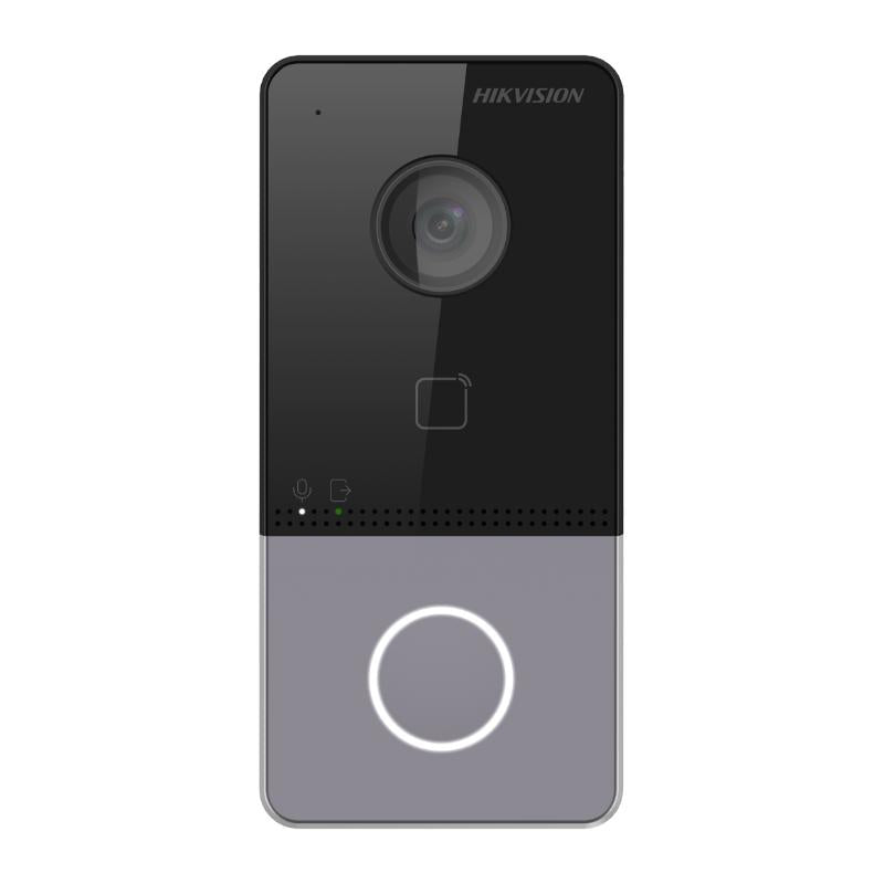 Videoportero Hikvision - PoE Estandar - IP65 - Apertura desde Hik-connect - Soporta 1 Departamento y Hasta 6 Monitores -