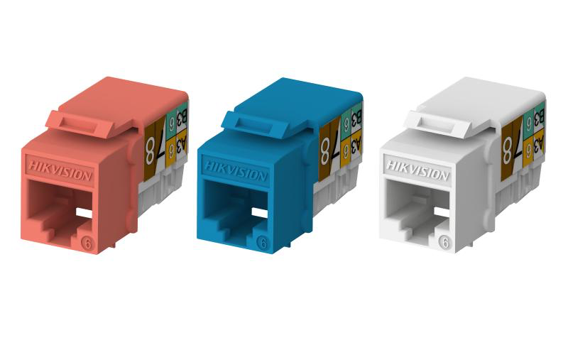 Cableado Estructurado Hikvision - Jack hembra Rj45 - Color Naranja - Paquete Por 50 Piezas - Keystone - DS1CK6U90T(ORANG