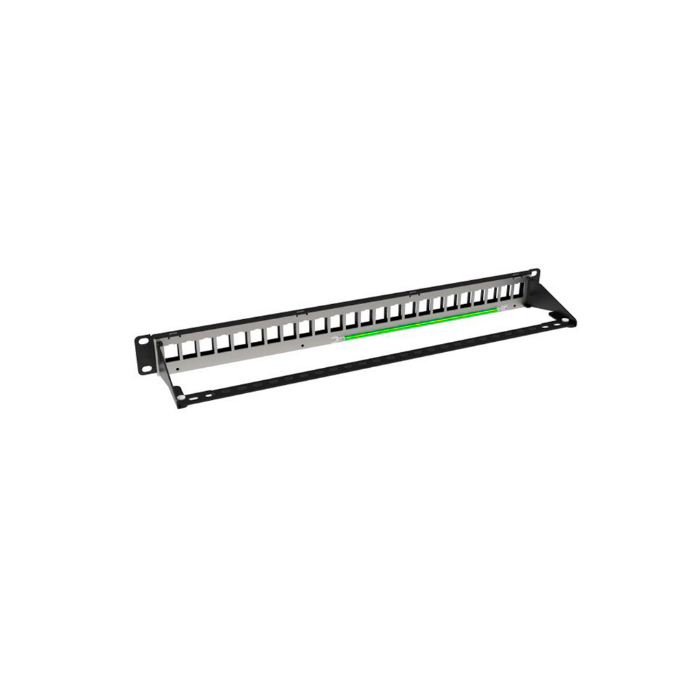 Cableado Estructurado Hikvision - Patch Panel Sin Blindaje - Modular Keystone - Sin Jack - 24 Puertos - DS1CP0U241U