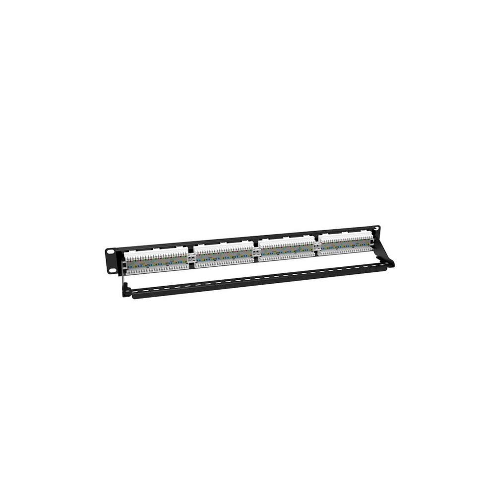 Cableado Estructurado Hikvision - Patch Panel Sin Blindaje - Cat 6 - 24 Puertos - 1 Unidad De Rack - DS1CP6U241U