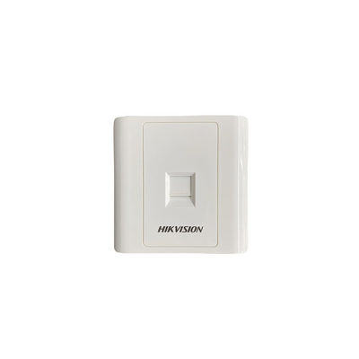 Cableado Estructurado Hikvision - Placa Pared (Face Plate - 1 Puerto - Color Blanco - Caja con 20 Piezas - DS1FPA1