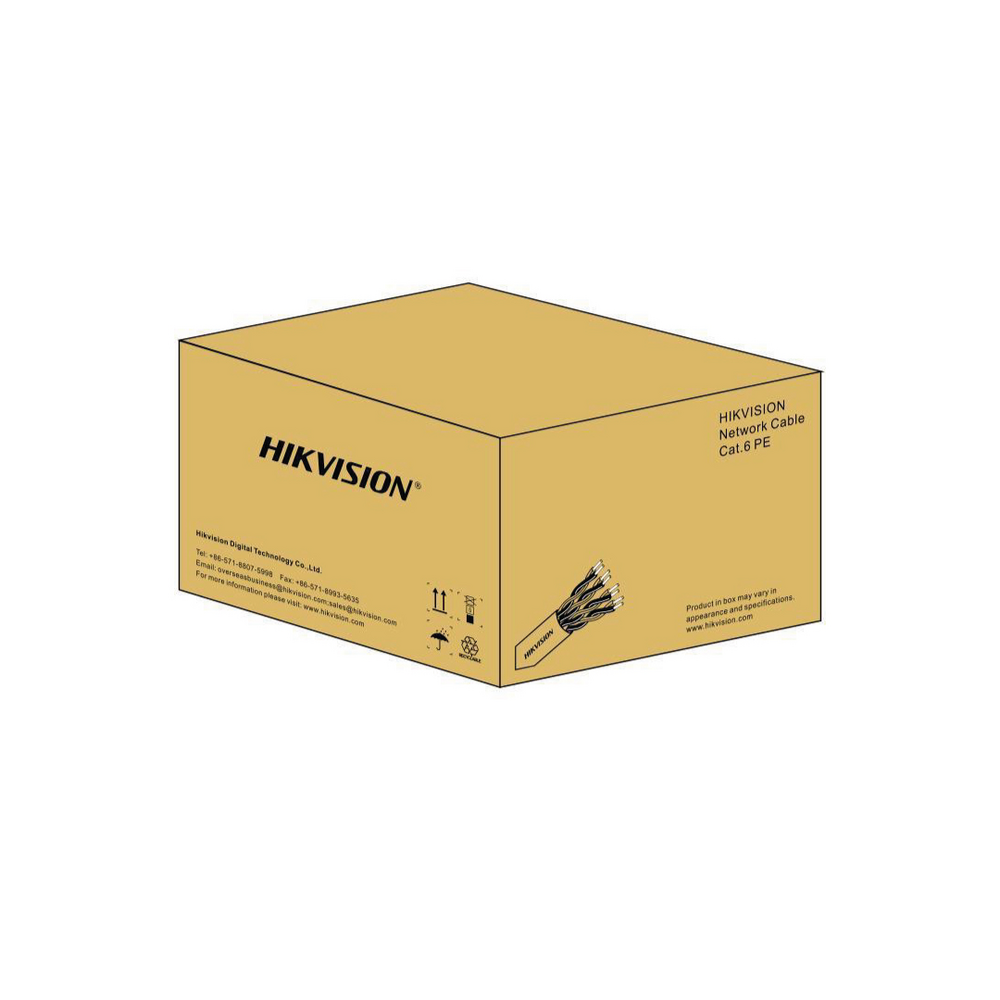 Cableado Estructurado Hikvision - Bobina de cable U - UTP - 305mts - Cat 6 - DS1LN6UEL5