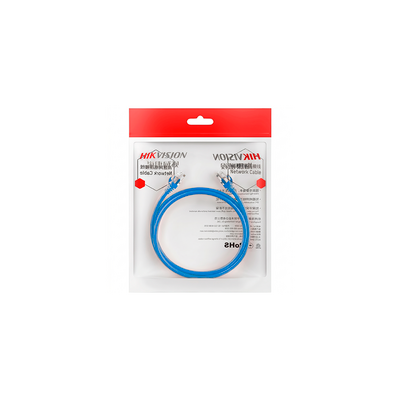 Cableado Estructurado Hikvision - Cable de Parcheo (Patch Cord) - UTP - Cat. 6 (24 AWG) - 1 Metro - DS1NP6UEC0(BLUE1M)