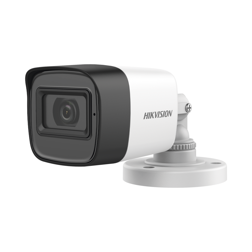 Cámara de Seguridad Hikvision - Bala TURBOHD 2 Megapixel - Gran Angular 106° - Lente 2.8 mm - Audio por coaxitron - DS-2