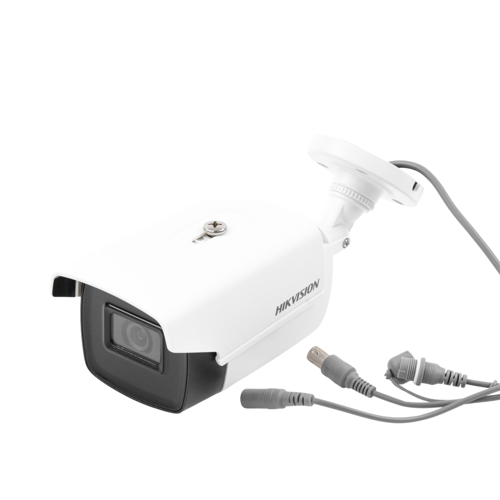 Cámara de Seguridad Hikvision - Bala TURBOHD 4K (8 Megapixeles) - Gran Angular 79º - Lente 2.8 mm - Exterior IP67 - DS-2