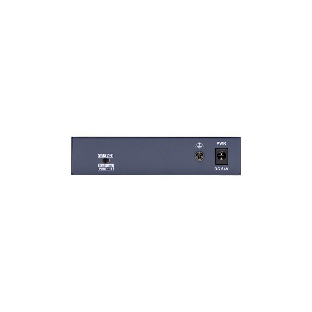 Switch PoE Hikvision - Monitoreable - 4 Puertos 100 Mbps PoE+ - 1 Puerto 100 Mbps Uplink - Configuración Nube Hik-Partne