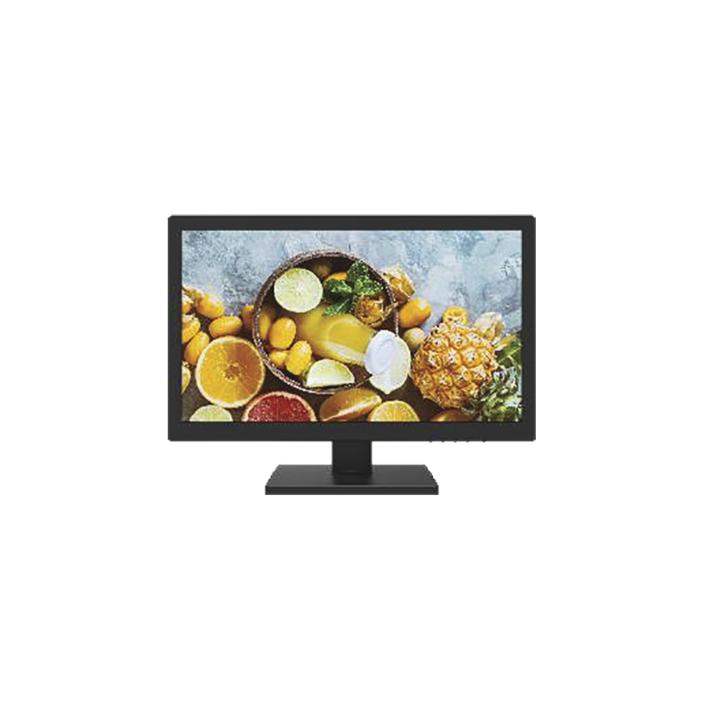 Monitor Hikvision - Resolución 1366 x 768p - Entradas de Vídeo HDMI - VGA - Compatible con VESA - DS-D5019QE-B
