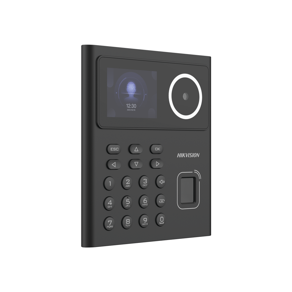 Control de Acceso Hikvision - Stand Alone - Hasta 1.5 mts en lectura - Soporta P2P Hik-Connect - 500 Rostros - DS-K1T320