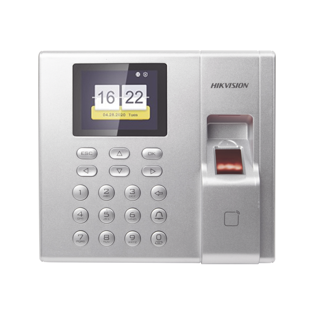 Control de Acceso Hikvision - Lectura de Huella y de Tarjetas EM - Soporta hasta 1000 Huellas - Relevador para Chapa - S