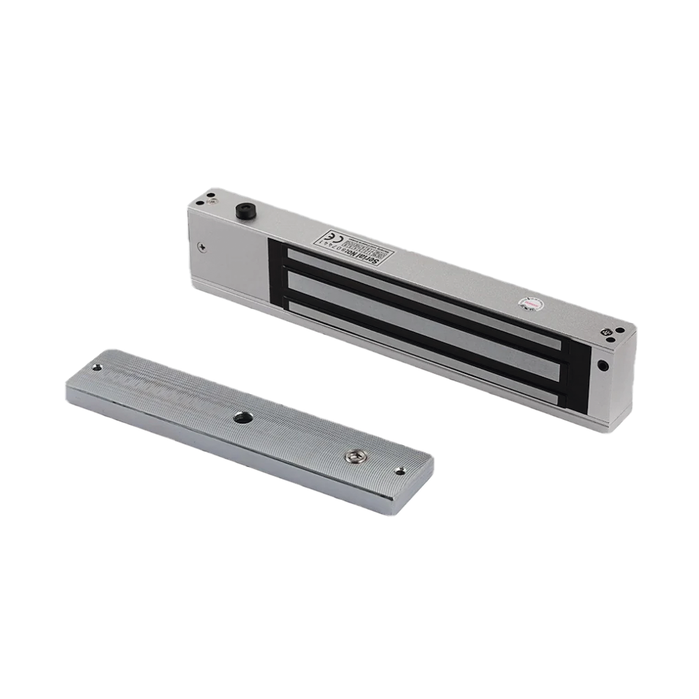 Control de Acceso Hikvision - Electroimán 600 lbs - Operación 12 VDC o 24 VDC - Led Indicativo - Salida de Contacto Seco