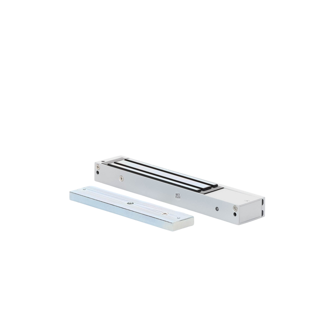 Control de Acceso Hikvision - Chapa Magnética de 600 Lbs (272 Kg) - Montaje en Puerta Normal o de Vidrio - Certificado C