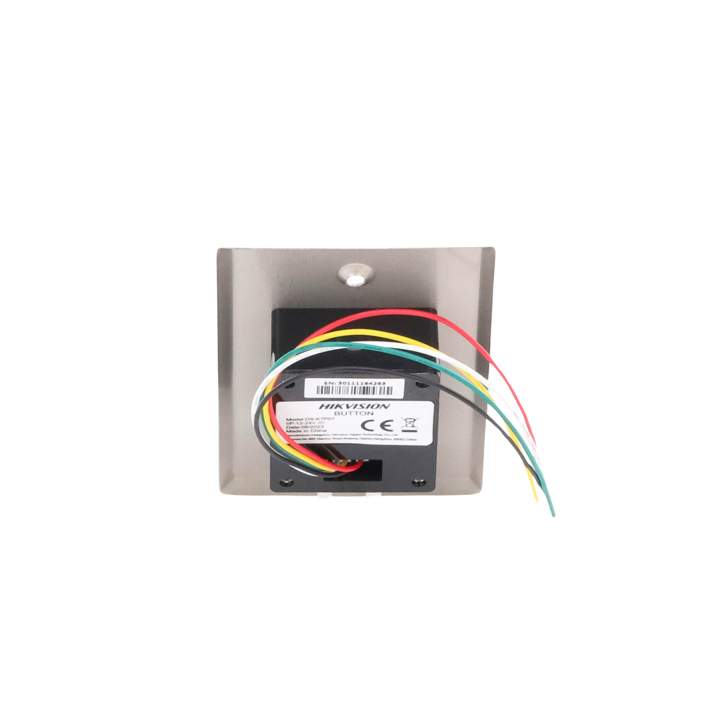 Control de Acceso Hikvision - BOTON SIN CONTACTO CON ARO ILUMINADO - DS-K7P07