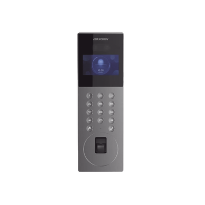 Videoportero Hikvision - MULTIAPARTAMENTO FACILA CON LECTORA DE HUELLA - PANTALLA DE 4.3" - TECLADO - LECTORA DE TARJETA
