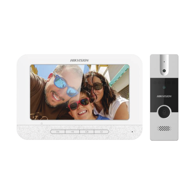 Micrófono Hikvision - Kit de Videoportero - Manos Libres con Pantalla LCD a Color de 7" - DSKIS202T